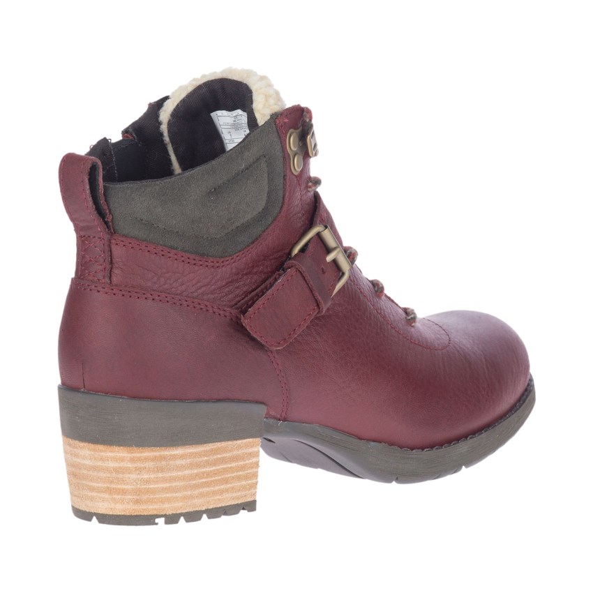 Bottes Merrell Shiloh II Lace Waterproof Bordeaux Femme | J.N.GMPW